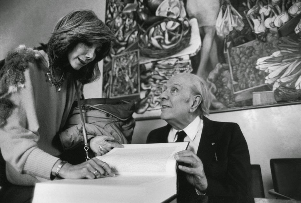Jorge Luis Borges e la moglie.