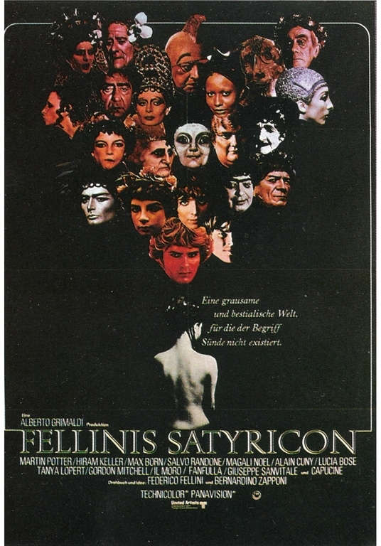 poster francese di Fellini Satyricon