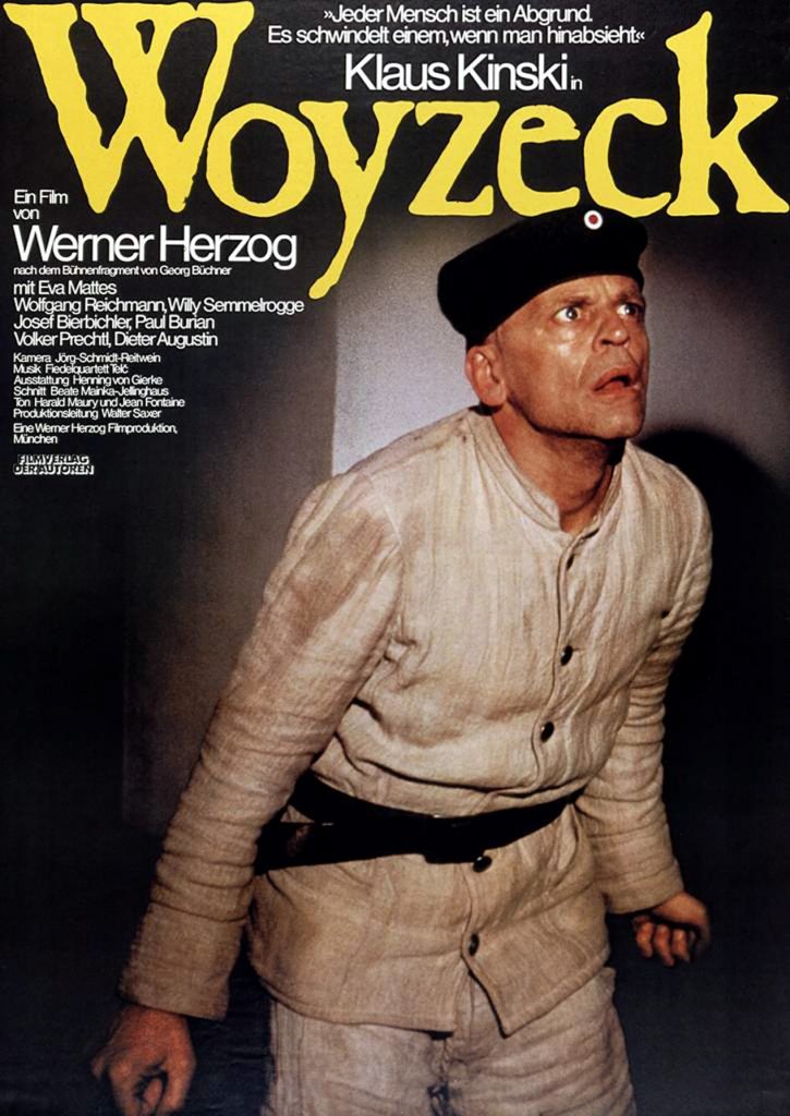 Poster tedesco di "Woyzeck" di Werner Herzog con Klaus Kinski