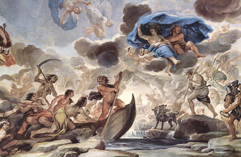 Luca Giordano, Gli Inferi (1682-1685), affresco, Galleria di Luca Giordano, Palazzo Madici-Riccardi, Firenze