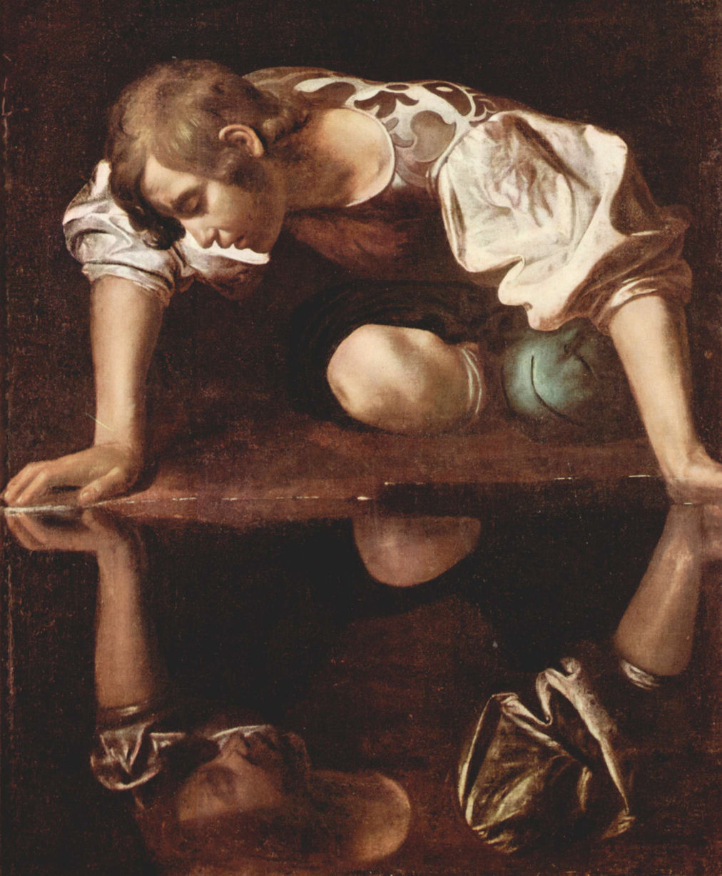 Caravaggio, "Narciso" (1597-1599), olio su tela, 112x92, Palazzo Barberini - Galleria Nazionale d'Arte Antica, Roma