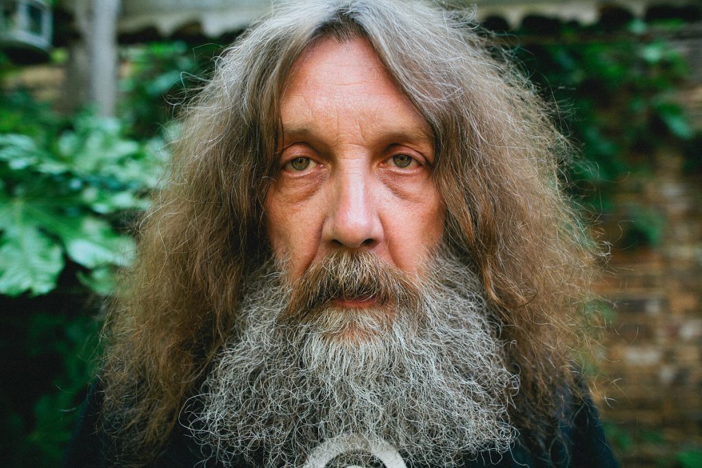 Foto dello scrittore inglese Alan Moore