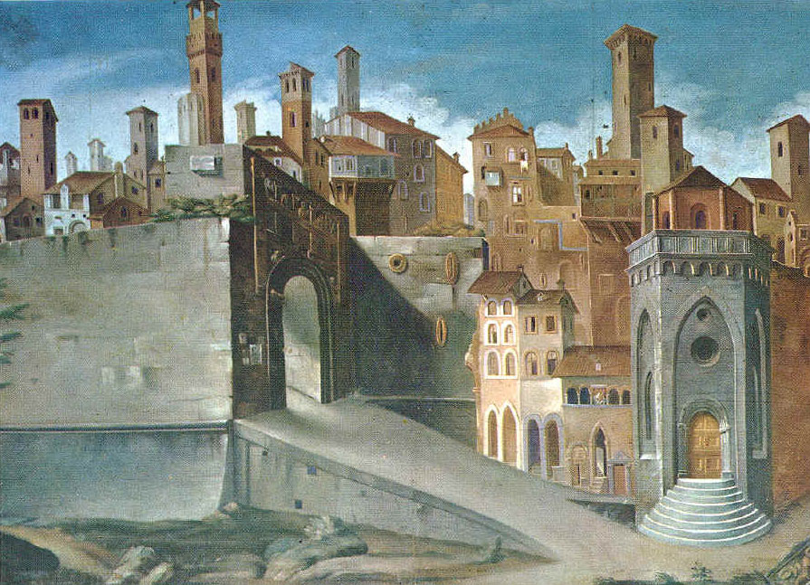 "Vista di Perugia di Benedetto Bonfigli, dal ciclo di affreschi di San Ludovico e Sant'Ercolano