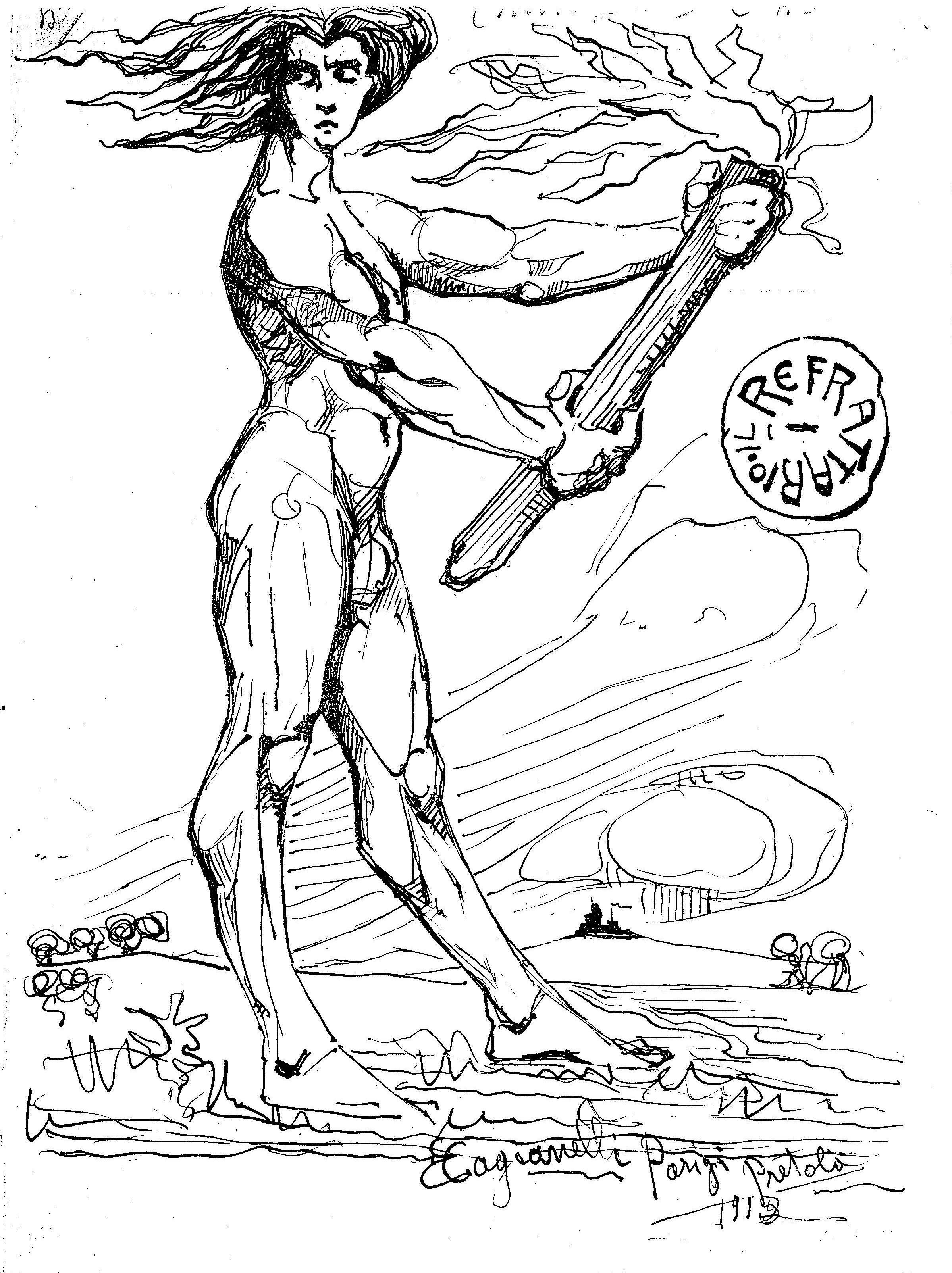 Copertina della rivista "Il Refrattario" del 1913