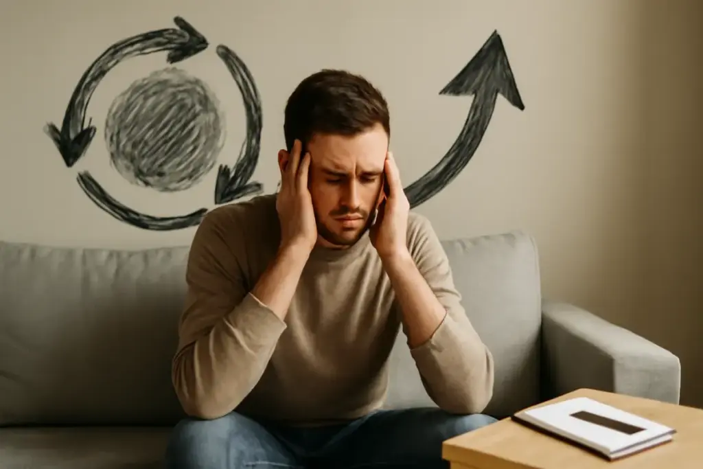 Come uscire da un circolo di pensieri negativi? Il trucco cognitivo che aiuta a riprendere il controllo