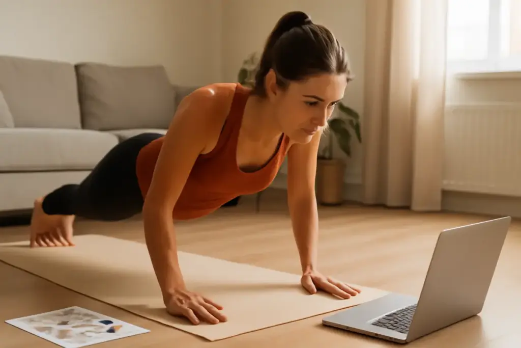 Come allenarsi a casa senza attrezzi? Routine pratiche che accelerano i risultati visibili